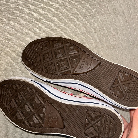 Converse High-Tops with Custom Pink Glasses Design - Picture 6 of 8